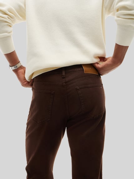 Tommy Hilfiger Straight Fit Jeans aus Baumwoll-Mix Modell 'DENTON' Schoko 6