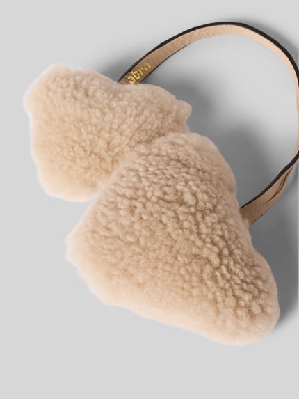 Abro Hanger in hartvormige look met logoprint Rosé - 2