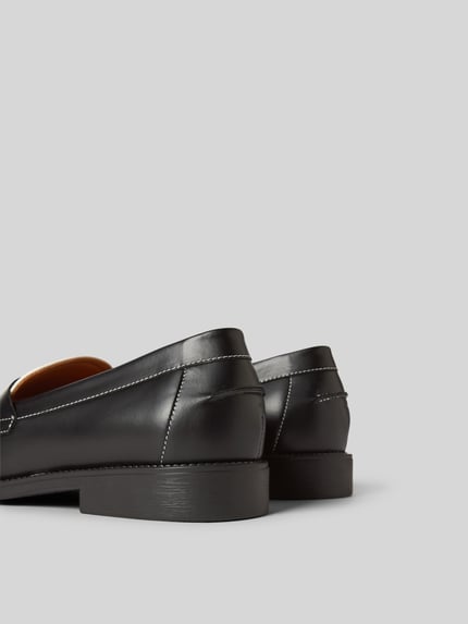 Duke & Dexter Loafers met all-over motief Zwart - 3