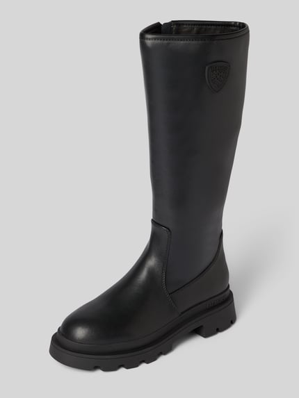 Blauer USA Stiefel mit Label-Detail Modell 'KIMMEL01' Black 1