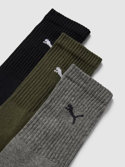 PUMA Sportsocken im 3er-Pack Oliv 2
