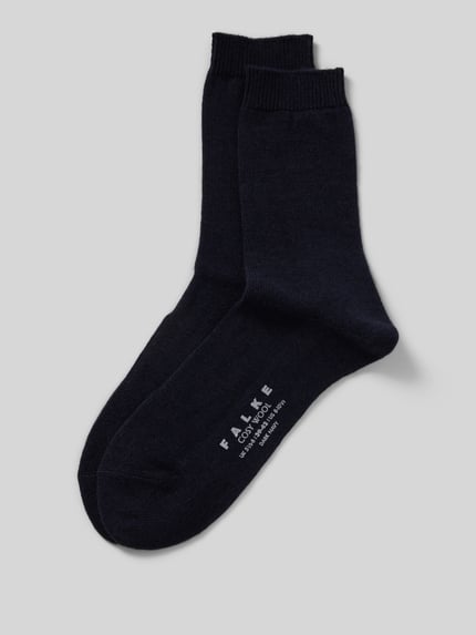 FALKE Sokken met hoogwaardige mix van wol en kasjmier, model 'COSY WOOL' Donkerblauw - 1
