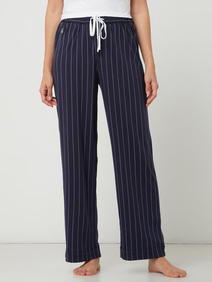 Lauren Ralph Lauren Pyjamabroek met streepmotief Donkerblauw - 4