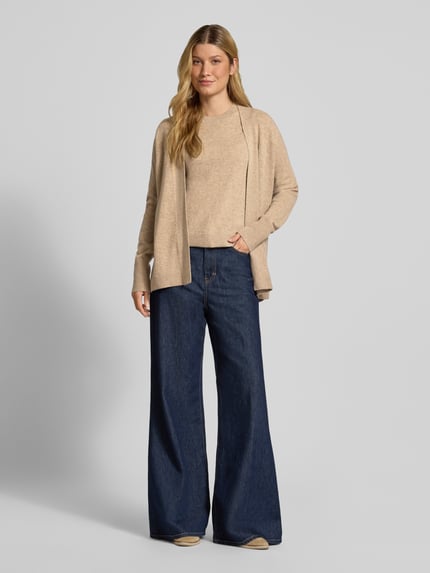 Christian Berg Woman Strickjacke in offener Passform Camel 1