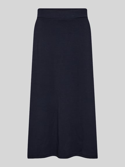 Soyaconcept Uitlopende midi-rok van modalmix model 'BANU' Marineblauw - 2