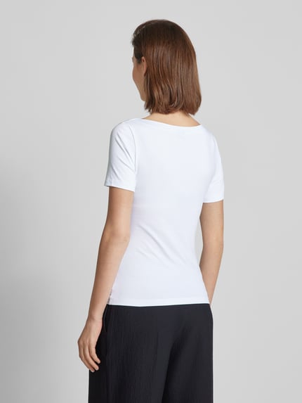 VERO MODA T-Shirt mit U-Boot-Ausschnitt Modell 'PANDA' Weiss 5