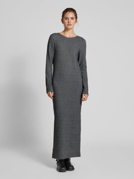 NOISY MAY® Maxi-jurk met ronde hals, model 'CITY' Antraciet - 4