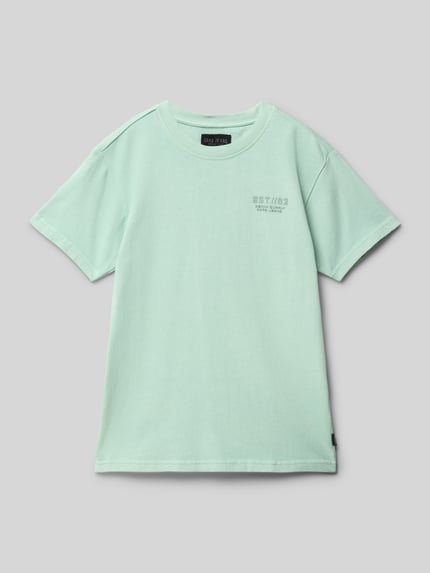 Cars Jeans T-Shirt mit Label-Print Mint 1