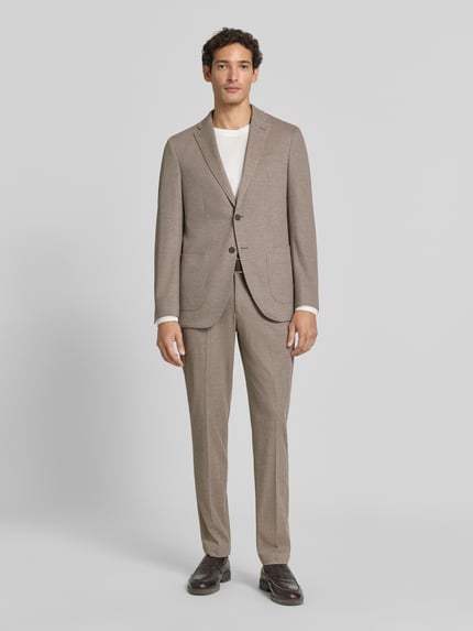 Pierre Cardin Fein strukturiertes Slim Fit 2-Knopf-Sakko Modell 'Michel' Hellbraun 1