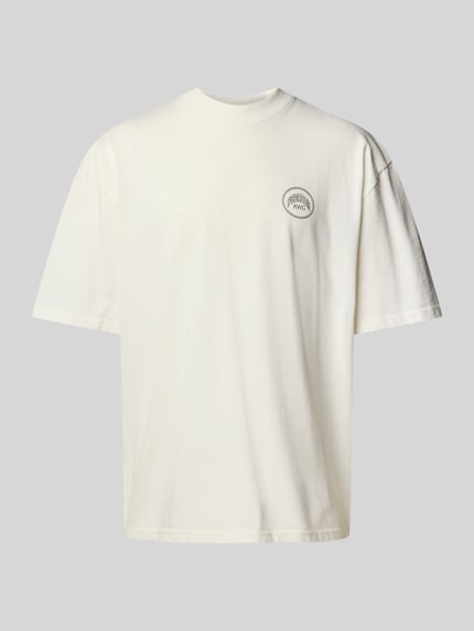 PEGADOR Oversized T-Shirt mit Label-Print Modell 'BUCKLIN' Offwhite 2