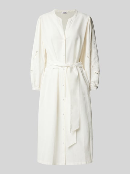 Seidensticker Midikleid aus Baumwoll-Leinen-Mix Offwhite 2