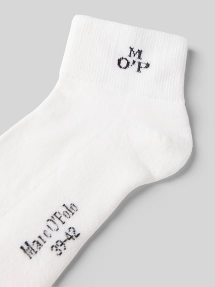 Marc O'Polo Socken mit Logo-Detail im 2er-Pack Weiss 2