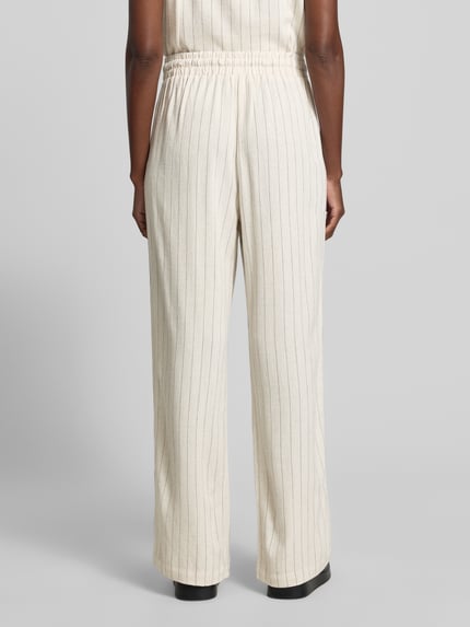 Apricot Stoffen broek van viscosemix met elastische band Zand - 5