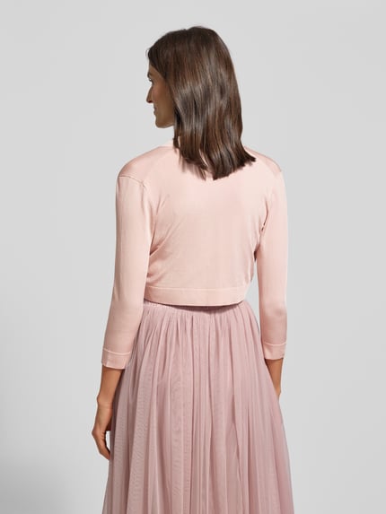 Jake*s Cocktail Bolero mit Schalkragen Rose Melange 5