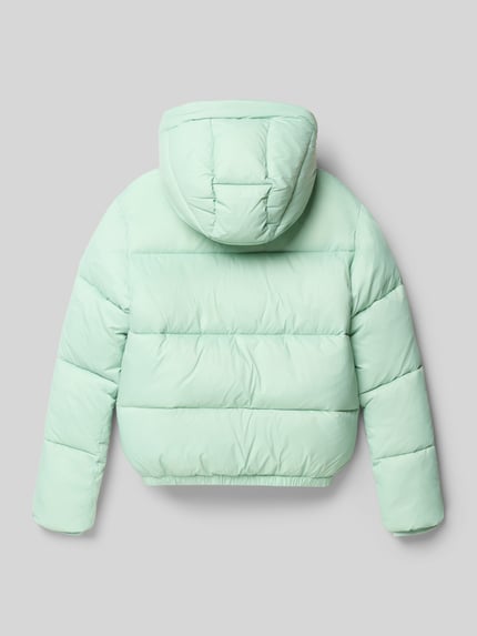Cars Jeans Regular fit gewatteerd jack met logo-applicatie, model 'Bella' Mintgroen - 3