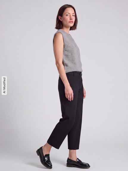 BOSS Orange Relaxed Fit Barrel Leg Hose mit Viskose-Anteil Modell 'C_Talara1' Black 1