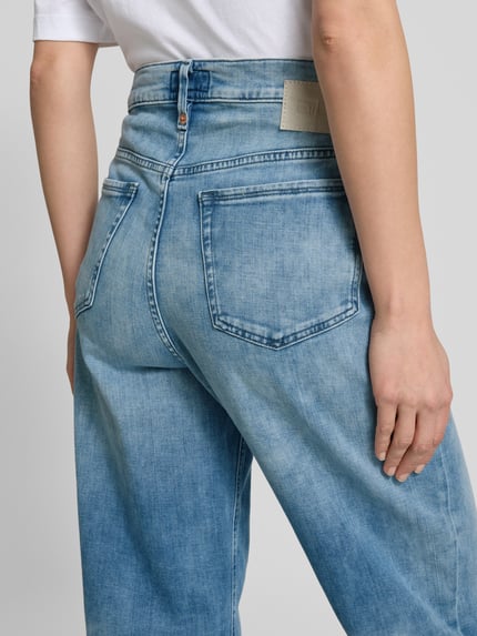 DRYKORN Mom fit jeans in 5-pocketmodel, model 'FLOWN' Blauw - 3