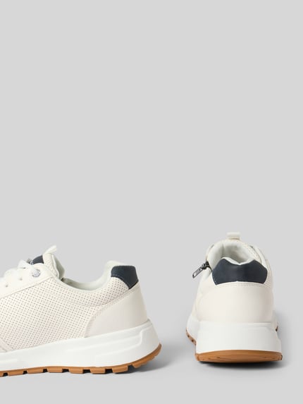 Tom Tailor low-top-look sneakers met labeldetail Wit - 2