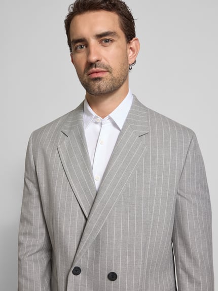 HUGO Regular fit colbert met viscose, model 'KARLO253F1X' Lichtgrijs - 3