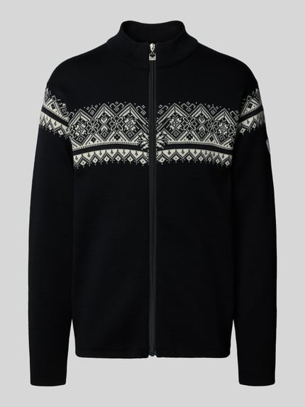 Dale of Norway Strickjacke aus Wolle mit Stehkragen und Reißverschluss Black 2
