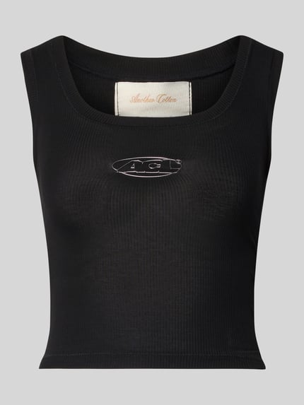 Slim Fit Top mit Logo-Print Shop The Look MANNEQUINE