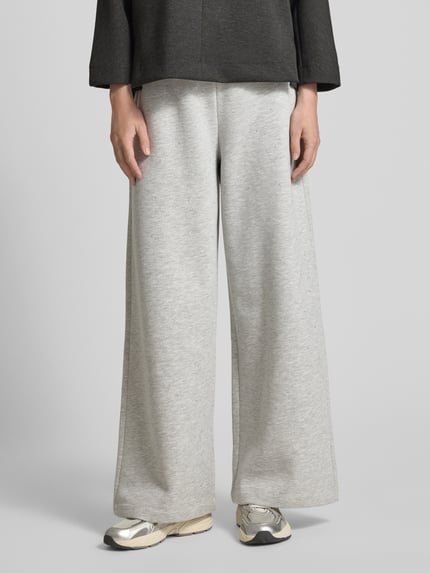 Rich & Royal Flared Fit Sweatpants mit Ziersteinbesatz Hellgrau 4