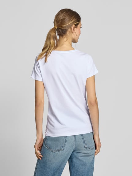 MORE & MORE T-Shirt mit Rundhalsausschnitt Offwhite 5
