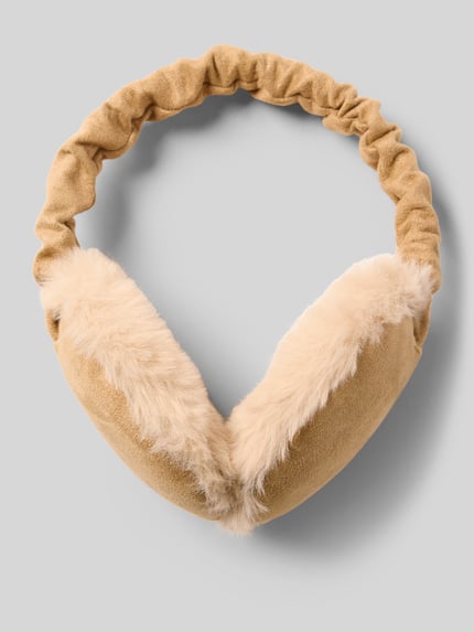 Barts Oorwarmers met imitatiebont, model 'Cookiedow' Beige - 1