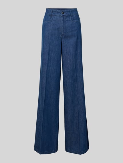 Wide Leg Jeans mit Bügelfalten Shop The Look MANNEQUINE
