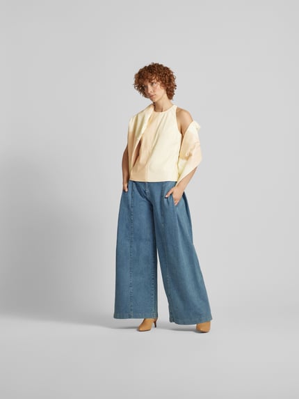 Nanushka Top in two-tone-uitvoering Lichtgeel - 1