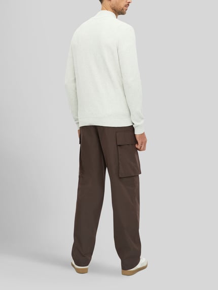 s.Oliver RED LABEL Strickjacke mit kontrastierenden Taschen-Einsätzen Offwhite 4