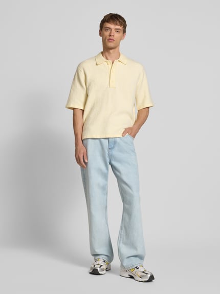 JACK & JONES Koszulka polo o kroju regular fit z listwą guzikową model ‘ACAPULCO’ Beżowy 1