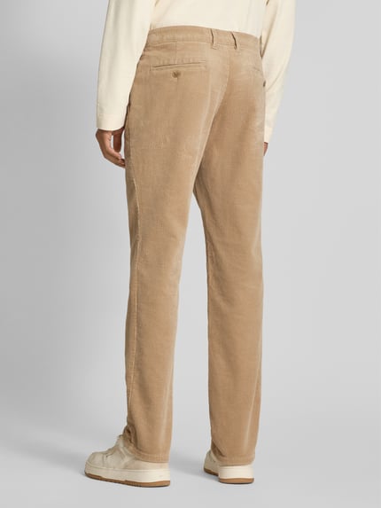 Christian Berg Men Straight Fit Cordhose mit französischen Eingrifftaschen Sand 5