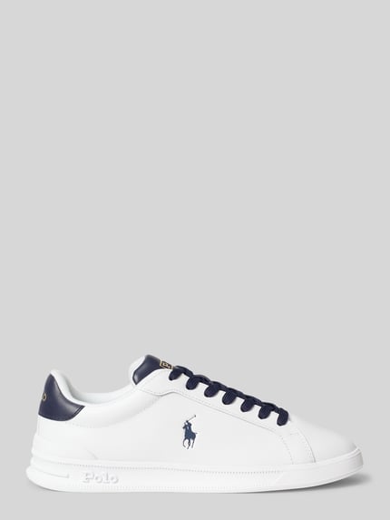Polo Ralph Lauren Sneakers van echt leer met gestikt logo Wit - 2