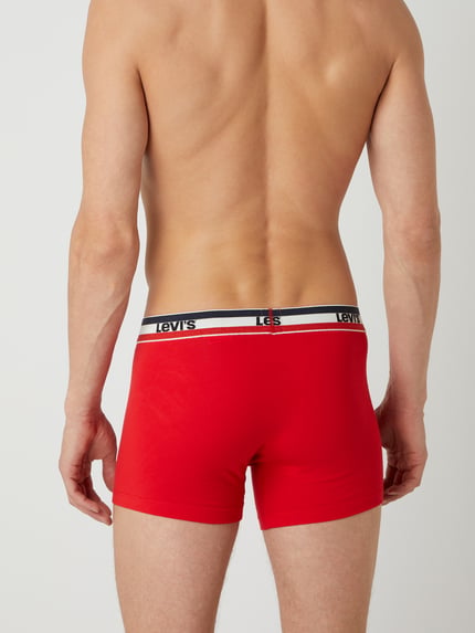 Levi's® Bokserki z domieszką stretchu w 3‑pakiecie Czerwony 7