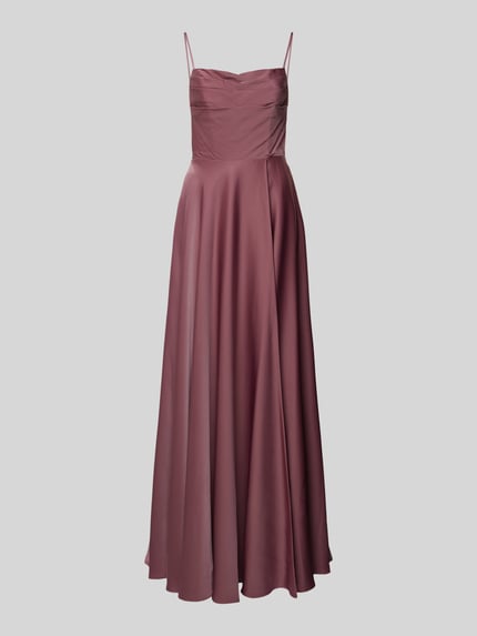 Laona Abendkleid mit Wasserfall-Ausschnitt Altrosa 2