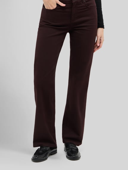 ANGELS Regular Fit Hose mit High Waist Modell 'LARA' Bordeaux 4
