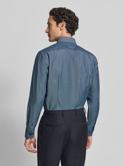 OLYMP Modern Fit Businesshemd mit Kentkragen Jeansblau 5