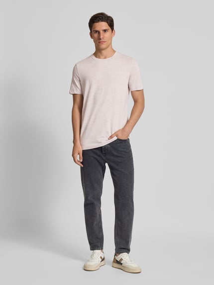 s.Oliver RED LABEL T-shirt o kroju regular fit z mieszanki bawełny Piaskowy 1