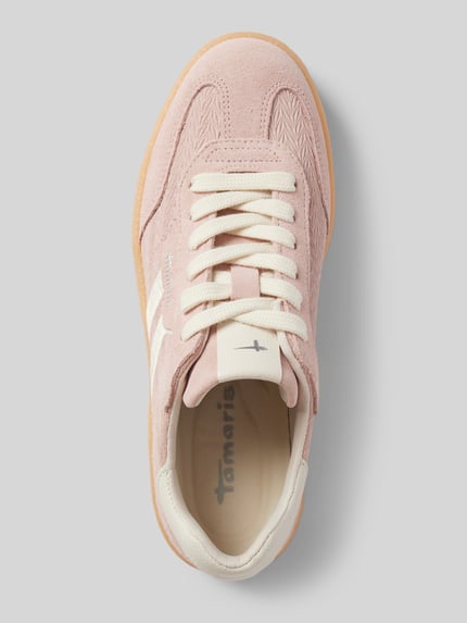 Tamaris Sneakers met labeldetails Lichtroze - 3