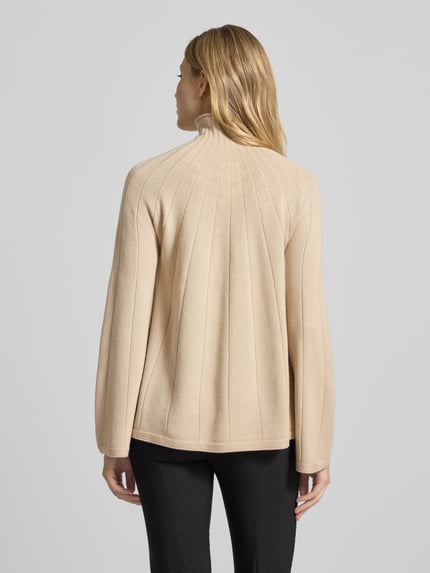 MM by Max Mara Regular fit col-pullover van zuivere scheerwol model 'GROLLA' Beige - 5