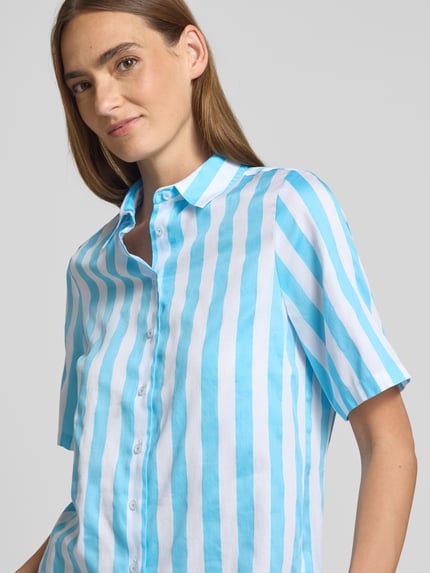 ETERNA Regular Fit Bluse mit 1/2-Arm Aqua 3