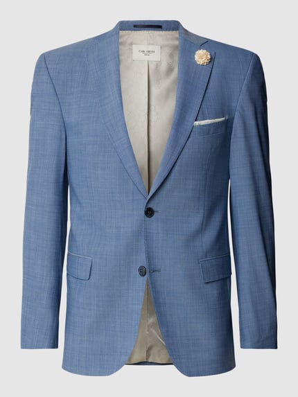 Slim Fit 2-Knopf-Sakko mit Woll-Anteil Modell 'Shelby' Shop The Look MANNEQUINE