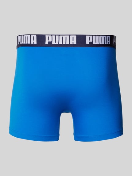 PUMA Trunks met labeldetail in set van 2 Koningsblauw - 3