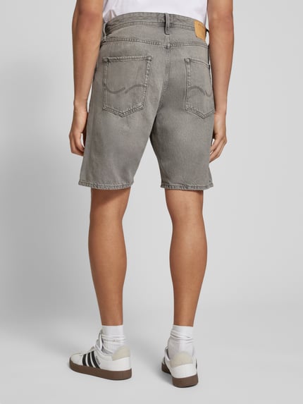 JACK & JONES Loose Fit Jeansshorts im 5-Pocket-Design Modell 'TONY' Hellgrau 5