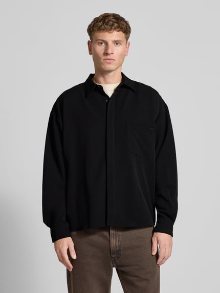 Don´t Waste Culture Regular Fit Overshirt mit Viskose-Anteil Modell 'Takinoma' Black 4