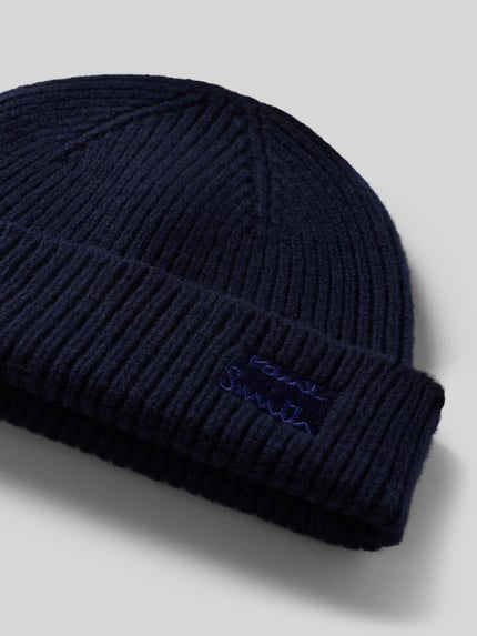 Paul Smith Beanie aus Woll-Kaschmir-Mix Marine 2