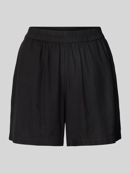 PIECES Szorty o kroju regular fit ze wzorem na całej powierzchni model ‘PIA’ Czarny 2