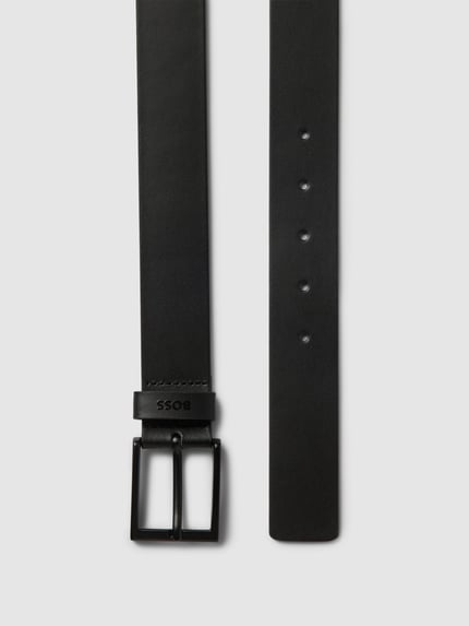 BOSS Gürtel mit Label-Detail Modell 'Timon' Black 3