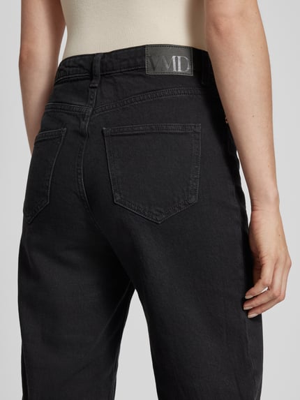 VERO MODA Wide Leg Jeans aus Baumwoll-Mix Modell 'TESSA' Black 3
